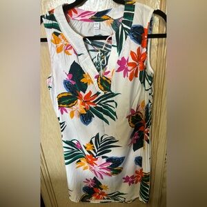 Old Navy Floral Tropical‎ Shift Dress - Multicolor